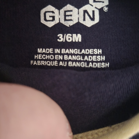 Gen2, 3 Piece Onsie Set. US Navy Academy🏈 -Size 3-6 Mos EUC - Picture 5 of 6